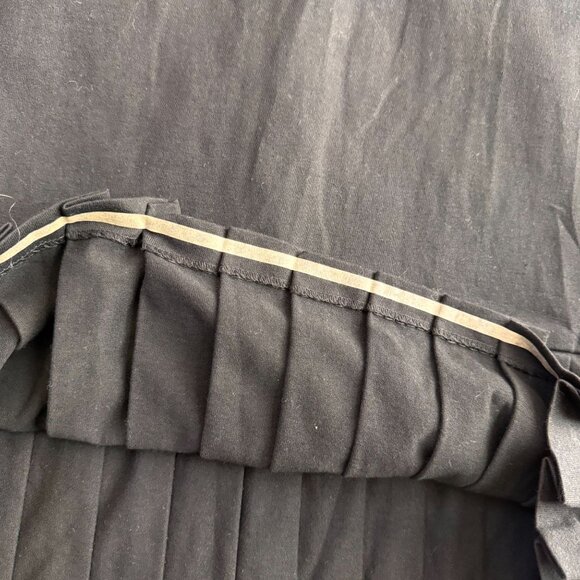 David Benjamin Secretary Dress Womens 12 NEW Drop Waist Pleated Black‎ White USA - Picture 7 of 7